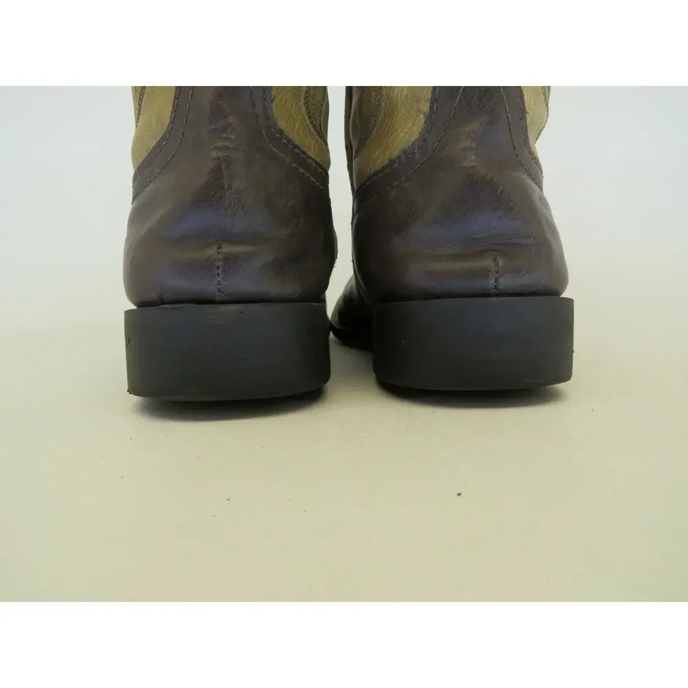 Roper Brand Brown Cowboy Western Boots Youth Size 3 M